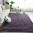 thumbnail image 1 of Machine Washable Microfiber Rug for Living Room, Bedroom, Fluffy, Shaggy, Bedside Table, Bedroom, Gray, Soft, Non-Slip, Indoor, Family Kitchen, Aesthetic, 1 of 7