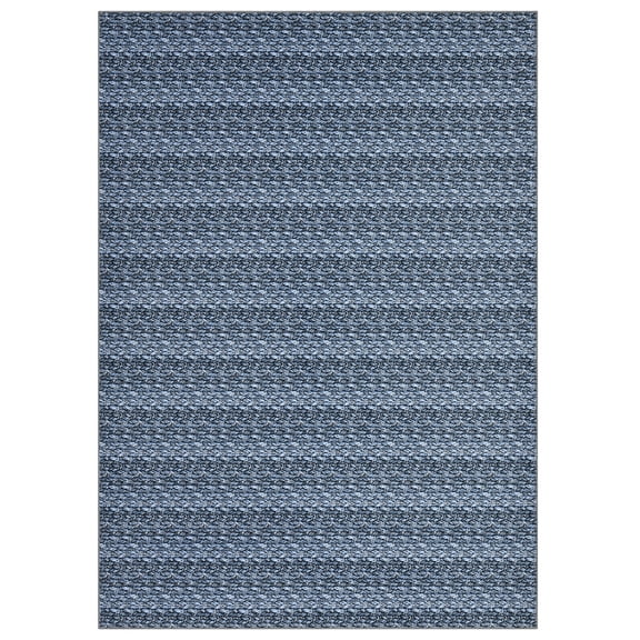 Machine Washable Modern Boho Area Rug – Low Pile Non-Slip Soft Accent Carpet Braided Woven Print for Living Room Bedroom Hallway Multiple Sizes