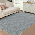 thumbnail image 1 of Machine Washable Rug Modern Solid Textured Area Rugs Stain Resistant Non-Slip Floor Carpet Rug Contemporary Yarn Dyed Jacquard Accent Rug Farmhouse Dining Table Rug, 1 of 11