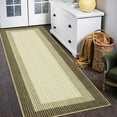 thumbnail image 1 of Machine Washable Runner Rug 2x6 Modern Neutral Kitchen Rug, Low Pile Bedside Non-Shedding Soft Bordered Carpet for Entryway, Bathroom, Laundry Room, Brown, 1 of 7