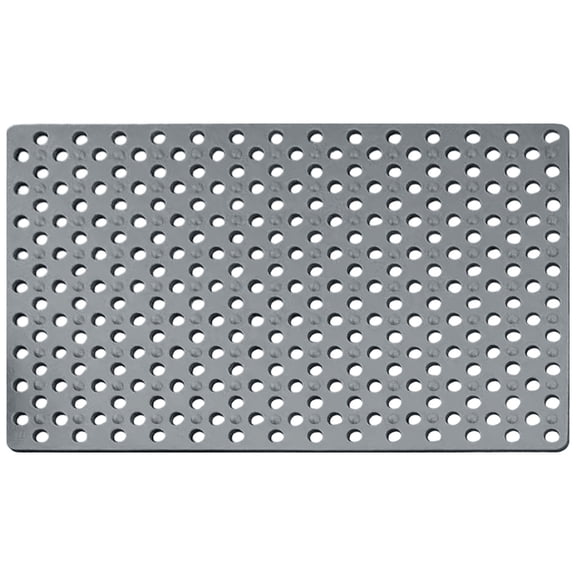 Machine Washable TPE Non-Slip Bathtub Mat, Soft Shower Mat with Drain Holes for Smooth Tubs, Extra Thick Bath Mat for Elderly Safety, Dark Gray, By Preplabs