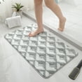 thumbnail image 1 of Machine-Woven Bathroom Rug with Rubber Non-Slip Backing, Super Soft Absorbent Entryway Mat for Bedroom Doorstep, Washable Fluffy Floor Carpet for Home and Dorm, 1 of 9