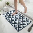thumbnail image 1 of Machine-Woven Bathroom Rug with Rubber Non-Slip Backing, Super Soft Absorbent Entryway Mat for Bedroom Doorstep, Washable Fluffy Floor Carpet for Home and Dorm, 1 of 9