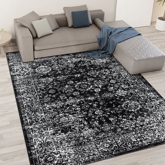 Machine Woven Persian Rug / Stain Resistant, Perfect for Living Room Decor