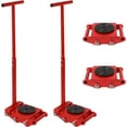 thumbnail image 1 of Machinery Mover 6T 13200 lbs Capacity Machinery Mover Skate Dolly with 360 Degree Cap Heavy Duty  Machinery Mover Moving Skate Lifting Moving Equipment Skate Roller, 1 of 18