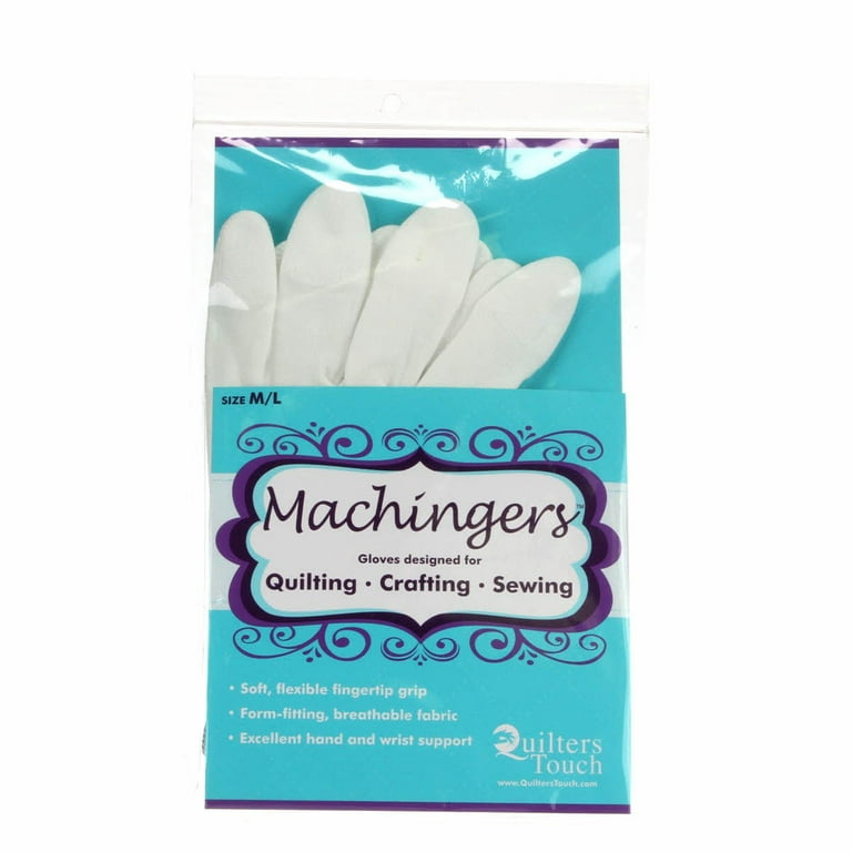 Machingers Quilting Support Gloves for Free-Motion Sewing, by Quilter's  Touch (Extra Large) 