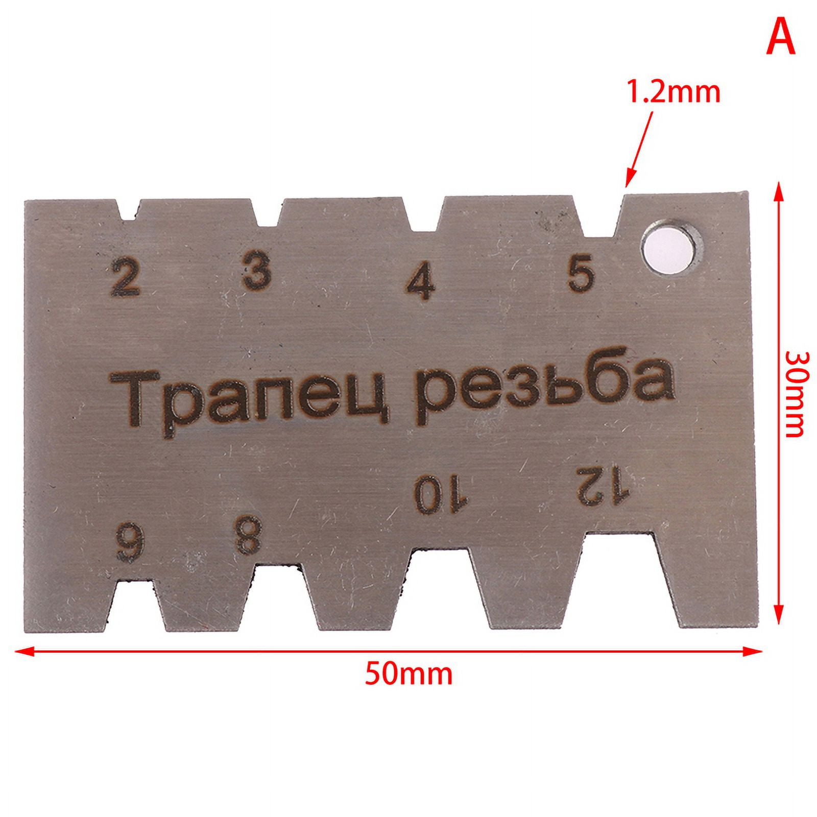 Machining Threads Screw Cutting Gauge Stainless Steel Angle Arc Model