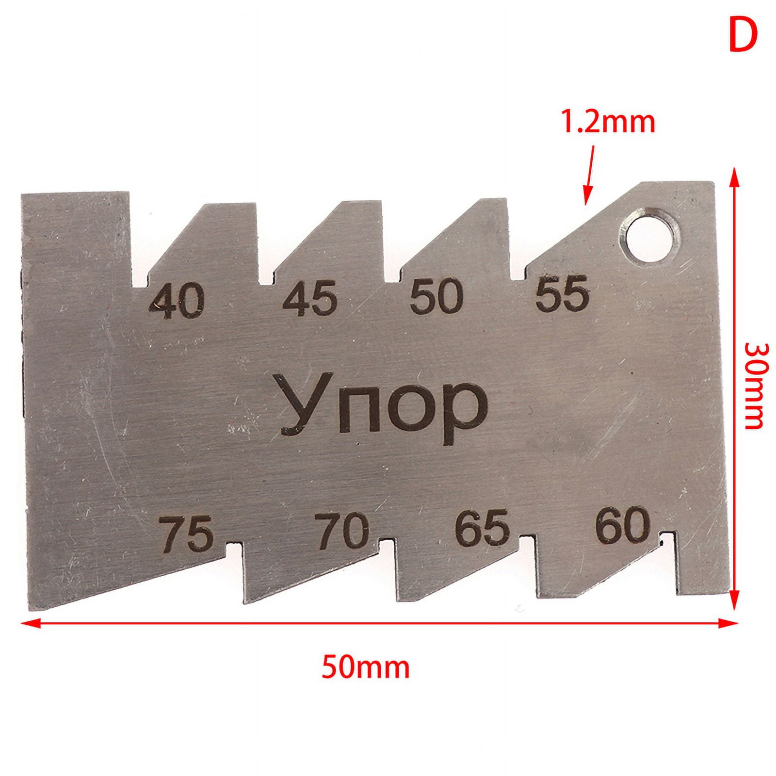 Machining Threads Screw Cutting Gauge Stainless Steel Angle Arc Model