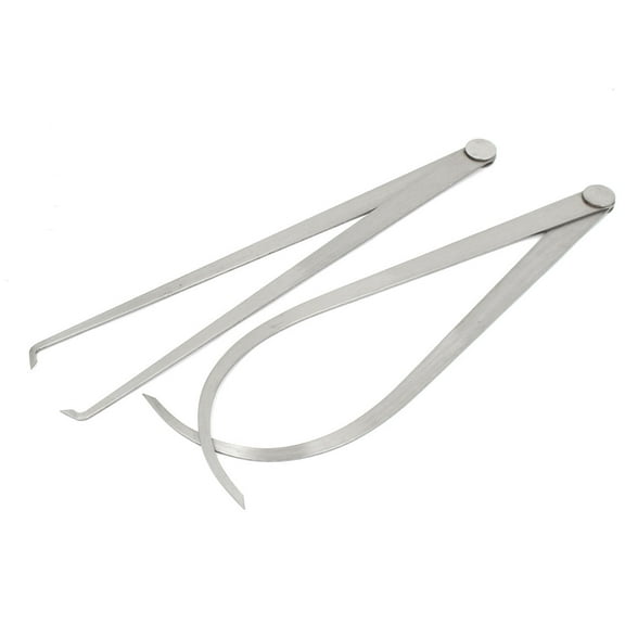 Machinist Firm Friction Joint Outside Inside Calipers 300mm Length 2Sets