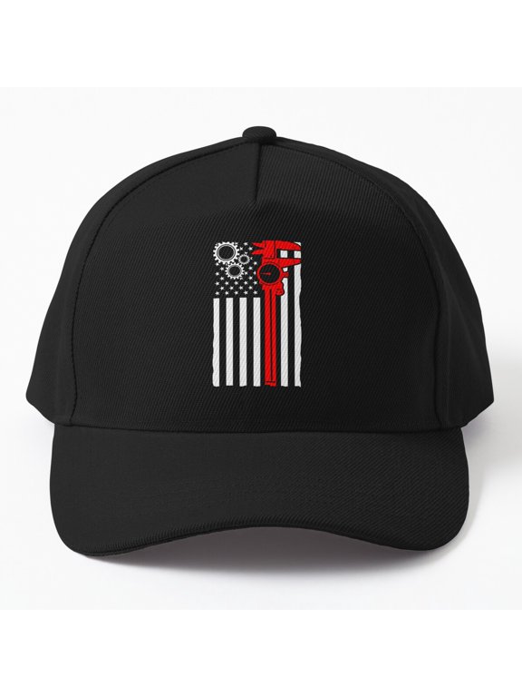 Machinist Flag Tools Baseball Cap, CNC Machine Operator Trade Graphic Design, Classic Hat