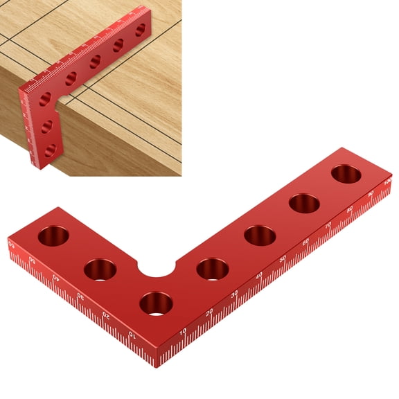 Machinist Square,Mini Small Square Aluminum Alloy Center Finder Tool Woodworking 90 Degree Square Ruler for Carpenters Engineer