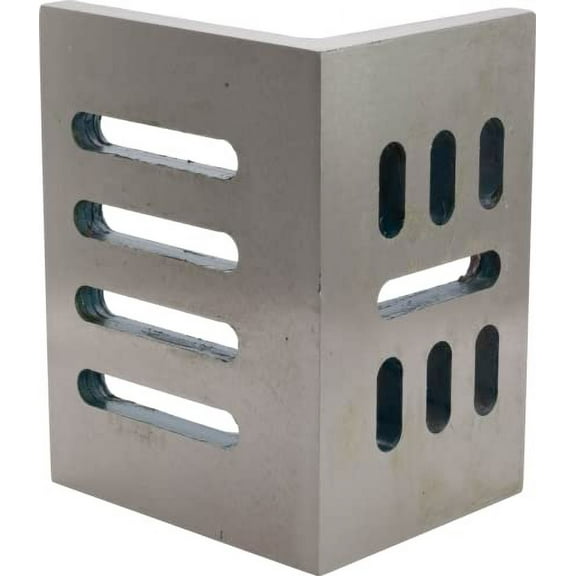 Machinist's Slotted Webbed Angle Plate, Cast Iron, 8" × 6" × 5"