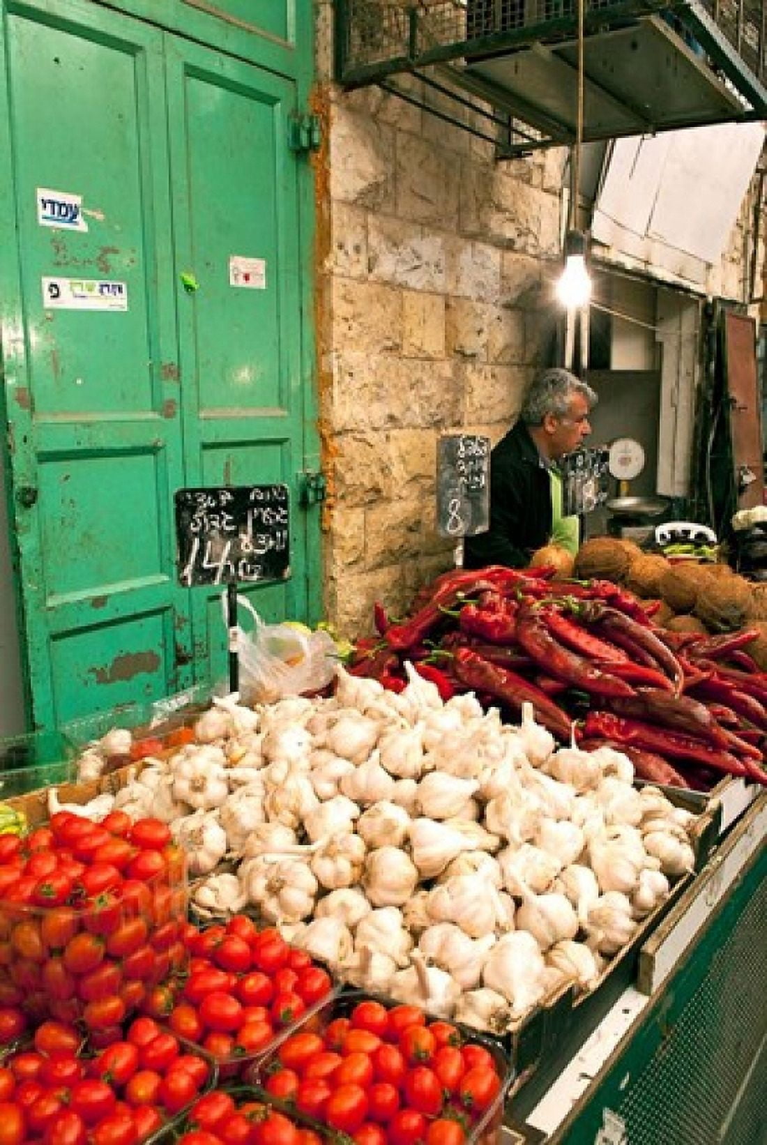 Machne Yehuda Market Jerusalem Israel Canvas Art - David Noyes DanitaDelimont (13 x 20)
