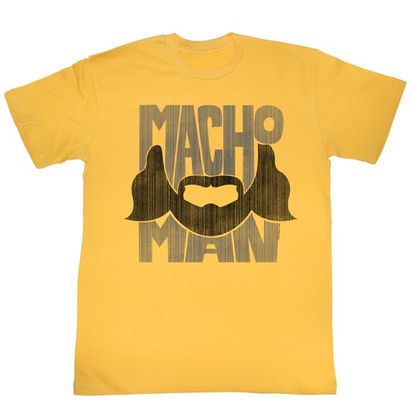 Macho Man Beard Words Ginger Adult T-Shirt