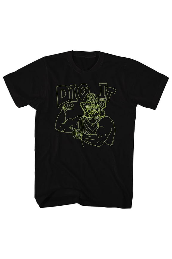 Macho Man Do It Black Adult T-Shirt