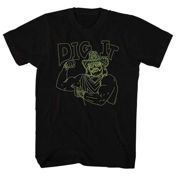 Macho Man Do It Black Adult T-Shirt