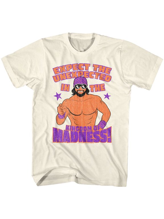 Macho Man Expect The Unexpected Natural Adult T-Shirt 4Xl