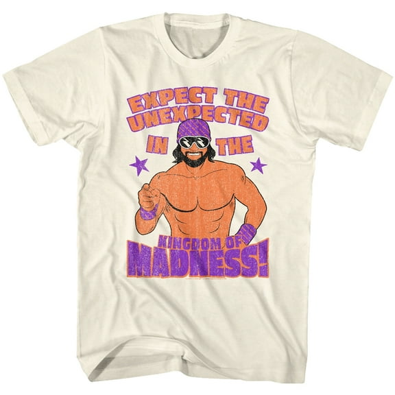 Macho Man Expect The Unexpected Natural Adult T-Shirt