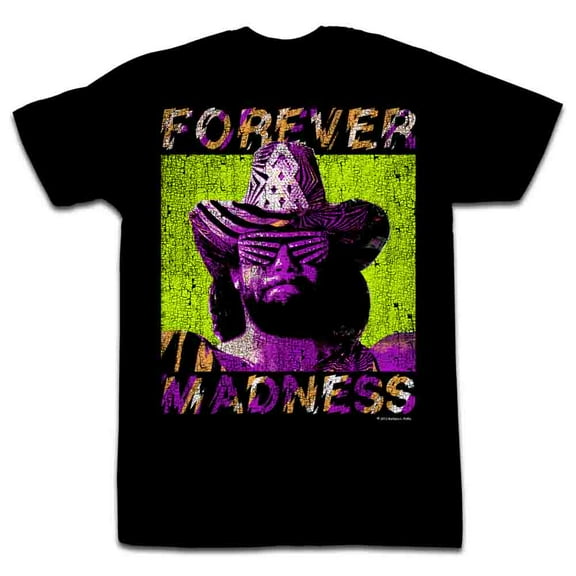 Macho Man Forever Black Adult T-Shirt