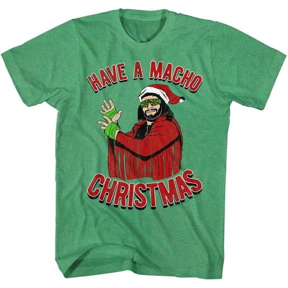 Macho Man Icons Machomas Adult Short Sleeve T Shirt
