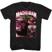 Macho Man Macho Collage Black Adult T-Shirt