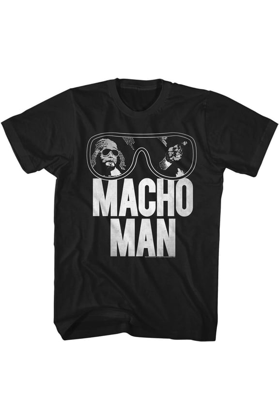 Macho Man Macho Redo Black Adult T-Shirt