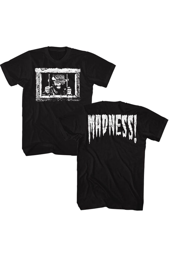 Macho Man Madness Bars Black Adult T-Shirt ***F&B*** L