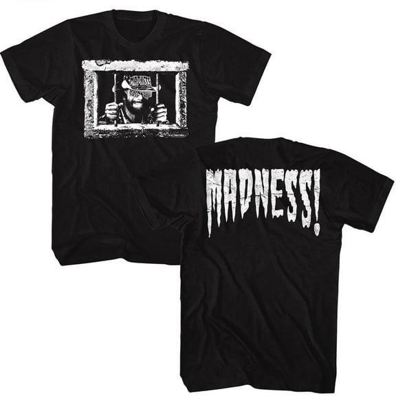 Macho Man Madness Bars Black Adult T-Shirt ***F&B*** Xl