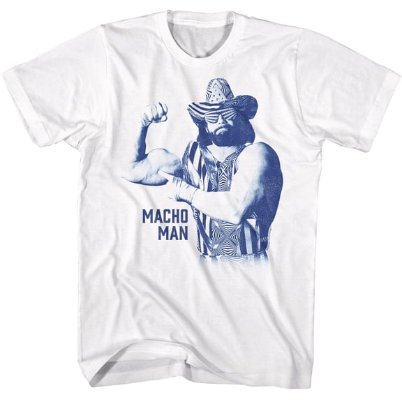 Macho Man Mono Macho White Adult T-Shirt