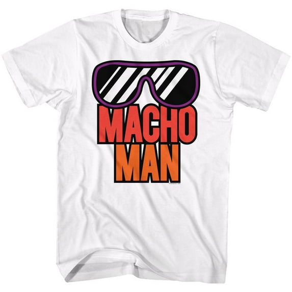 Macho Man More Macho White Adult T-Shirt 4Xl