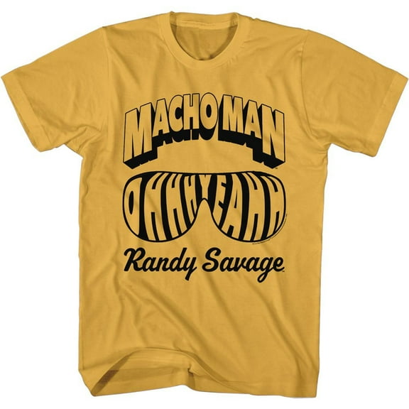 Macho Man Name and Glasses Ginger T-Shirt