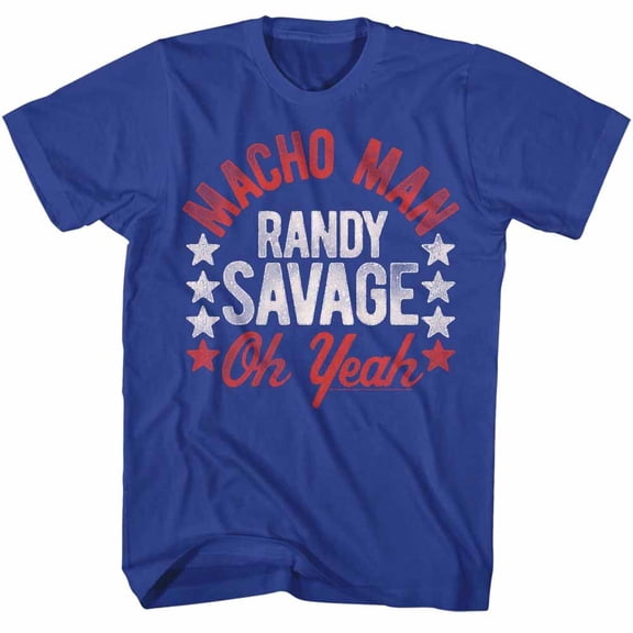 Macho Man Randy Savage Stars Men's T Shirt (L)