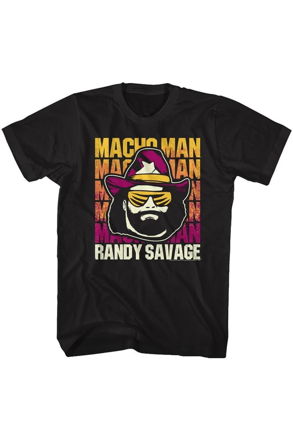 Macho Man Randy Savage Black T-Shirt