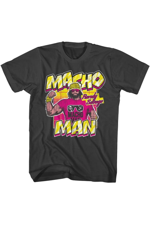Macho Man Randy Savage Smoke Adult T-Shirt