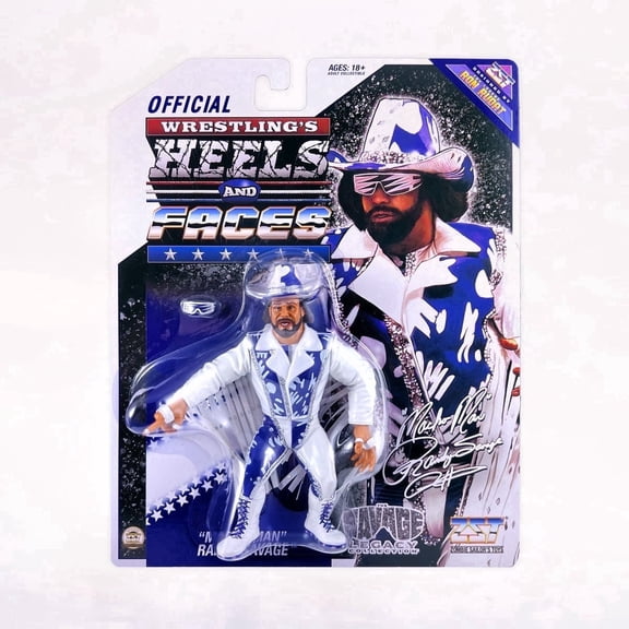 "Macho Man" Randy Savage - Wrestling's Heels and Faces Retro Action Figure