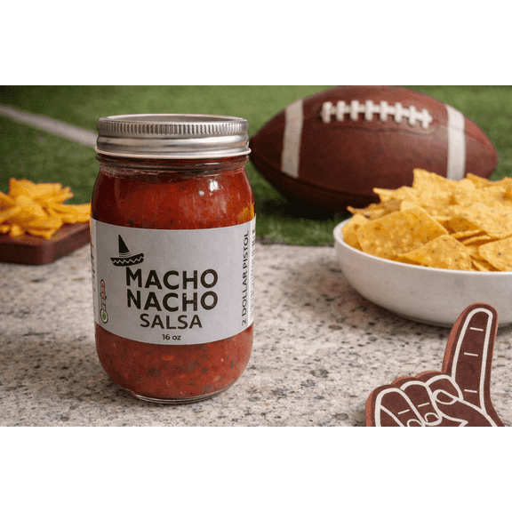 Macho Nacho $2 Pistol Salsa, 1-Count, 16 Fluid Ounce