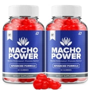 Macho Power Gummies for Men - MachoPower Male Performance Gummies, Energy, Optimal Balance, 2 Pack, 120 Gummies