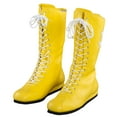 thumbnail image 1 of Macho Wrestler Man Madness Yellow Boots with Stars Halloween Costume Accessory Cosplay, 1 of 6
