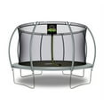 thumbnail image 1 of Machrus Moxie Pumpkin-Shaped Outdoor Trampoline Set with Premium Top-Ring Frame Safety Enclosure, 14 FT - Grey, 1 of 6
