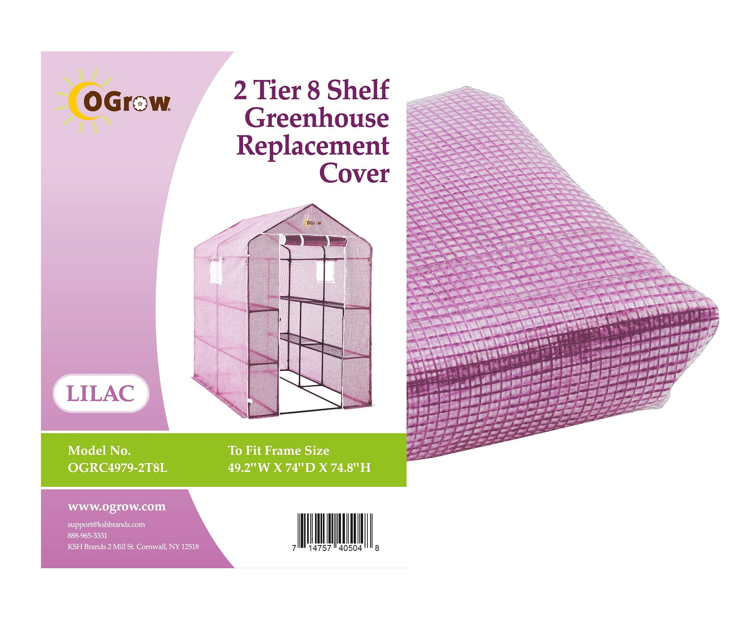 Machrus Ogrow Premium PE Greenhouse Replacement Cover For Your Outdoor ...