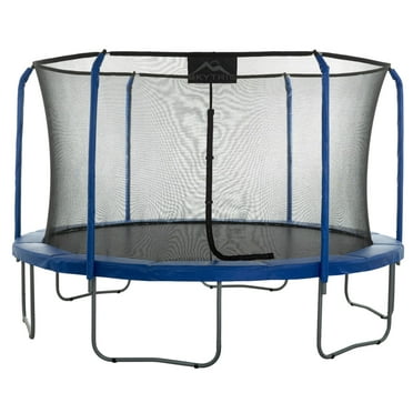 Machrus Skytric 15FT Round Trampoline with Top-Ring Flex Frame Safety Enclosure – Trampoline for Kids, Toddlers & Adults – Mini Trampoline for Outdoor Fun – Easy to Assemble