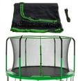 thumbnail image 1 of Machrus Skytric Trampoline Safety Net Fits 11 ft Round Trampolines using 6 Curved Poles - UV and Weather-Resistant Net Replacement for Top Ring Frame - Light Green, 1 of 3