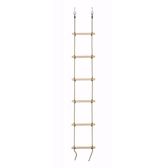 Machrus Swingan 6 Steps Gymnastic Climbing Rope Ladder - Fully Assembled