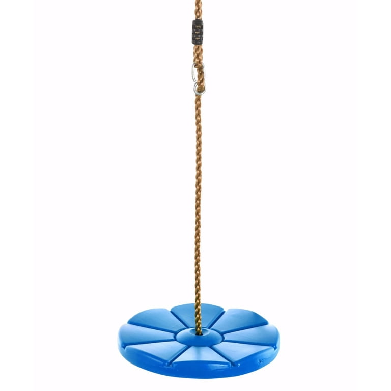 Swingan Cool Blue Disc Swing with Adjustable Rope for Outdoor