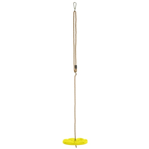 Machrus Swingan Cool Disc Swing With Adjustable Rope - Fully Assembled - Yellow