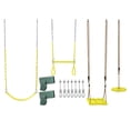 thumbnail image 1 of Machrus Swingan DIY Swing Set Kit - With Belt Swing, Trapeze Bar, Disc Swing And Standing Swing - A-Frame Brackets And All Assembly Hardware Included - Wood Beams Not Included - Yellow, 1 of 6