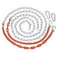 thumbnail image 1 of Machrus Swingan Vinyl Coated Chain - Orange - Set Of 2, 1 of 4