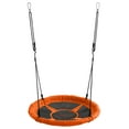 thumbnail image 1 of Machrus Swingman 37.5" Super Fun Nest Swing With Adjustable Ropes - Solid Fabric Seat Design - Orange, 1 of 6