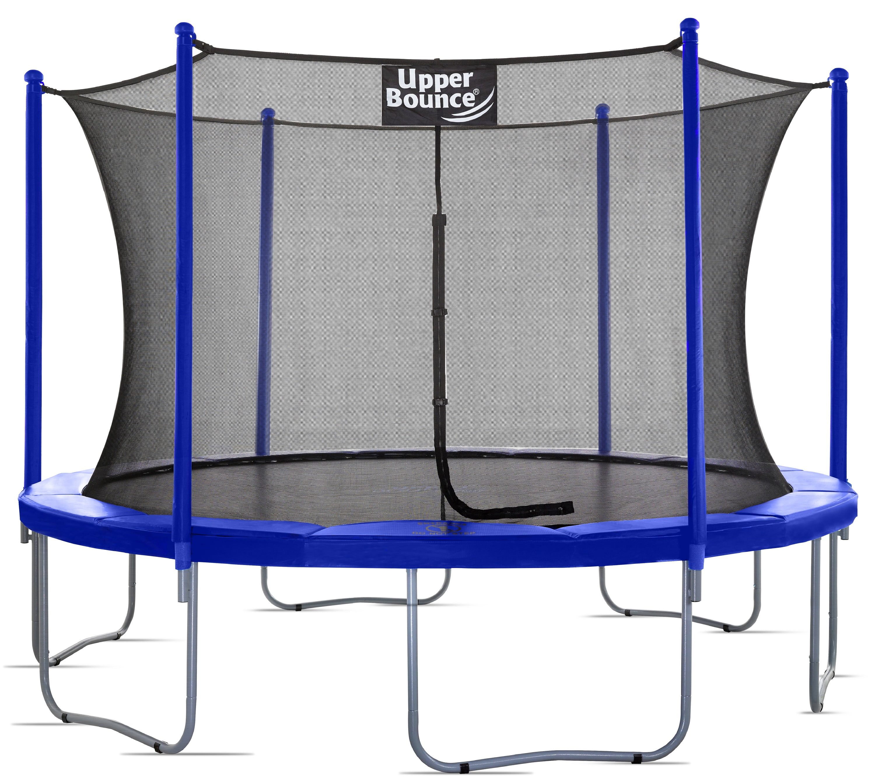 12 ft Blue Round Trampoline with Safety Enclosure