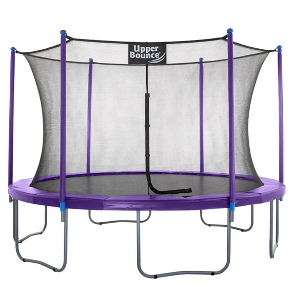 Machrus Upper Bounce 12 FT Round Trampoline Set with Safety Enclosure System – Backyard Trampoline - Outdoor Trampoline for Kids - Adults